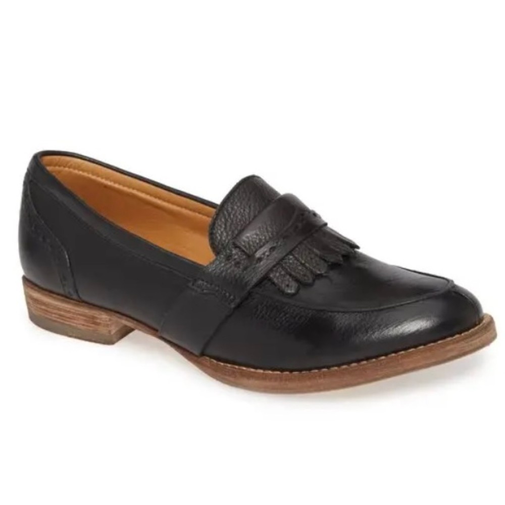 Blackstone Black Leather Hi5 loafer Shoe Women's Size 39